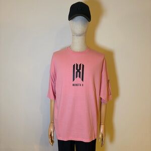 ASOS x Monsta X Oversized Pink Graphic T-Shirt - Size S
